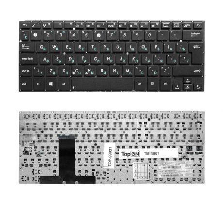 Клавиатура TopOn Asus UX31, UX32 Series. Г-образный Enter. Без рамки. PN: PK130SQ415S, 0KNB0-3624RU00., TOP-99931, черный