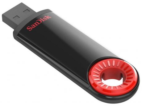 USB Флеш-накопитель SanDisk USB 16GB Cruzer Dial, черный, красный