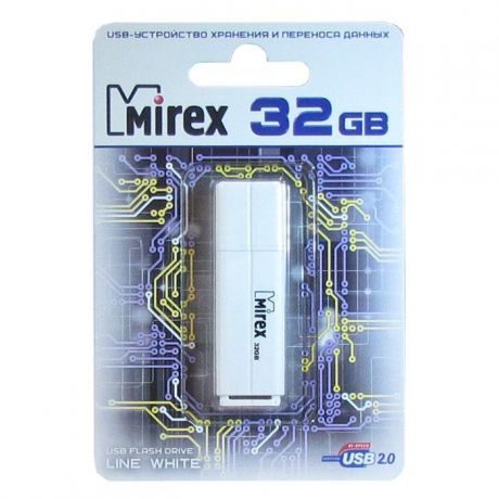 USB Флеш-накопитель Mirex Line USB 2.0 32GB, 13600-FMULWH32