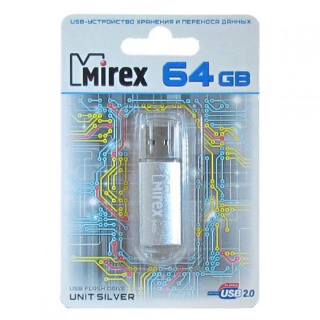 USB Флеш-накопитель Mirex Unit USB 2.0 64GB, 13600-FMUUSI64