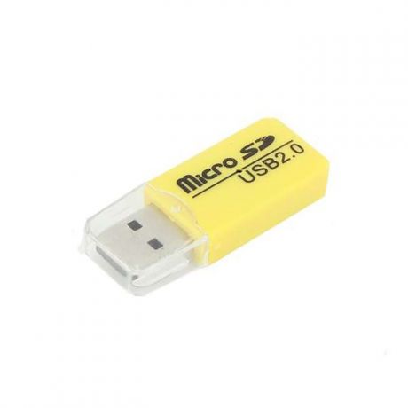 Устройство чтения карт памяти Mobiledata Карт-ридер Micro SD, желтый