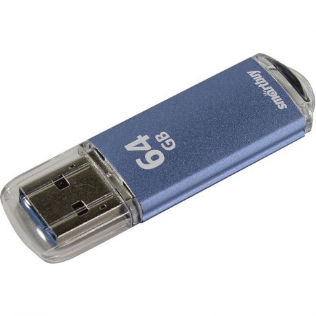 USB Флеш-накопитель Smart Buy USB 3.0 64GB V-Cut синий, синий