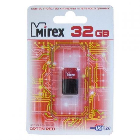 USB Флеш-накопитель Mirex Arton 32GB USB 2.0, красный