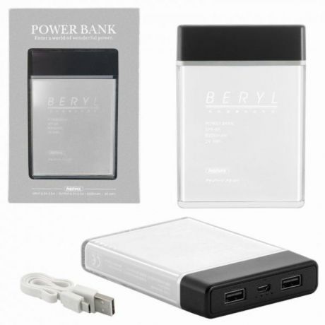 Внешний аккумулятор Power Bank, цвет: белый, 5600 mAh RPP-69