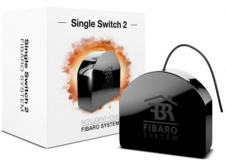 Модуль управления FIBARO Одинарный переключатель SMART HOME SINGLE SWITCH 2, черный