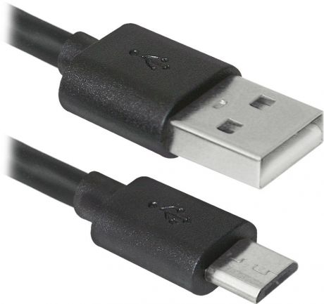 USB кабель Defender USB08-10BH USB2.0, AM-MicroBM, 3м, 87469, черный