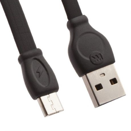 USB кабель WK Fast Cable WDC-023 Micro USB, 0L-00035284, черный, 1 м