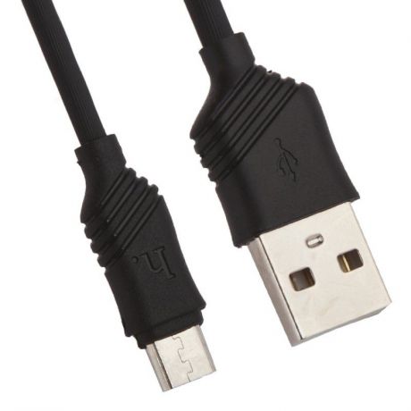 USB кабель Hoco X6 Khaki Micro 1 м, 0L-00037534, черный