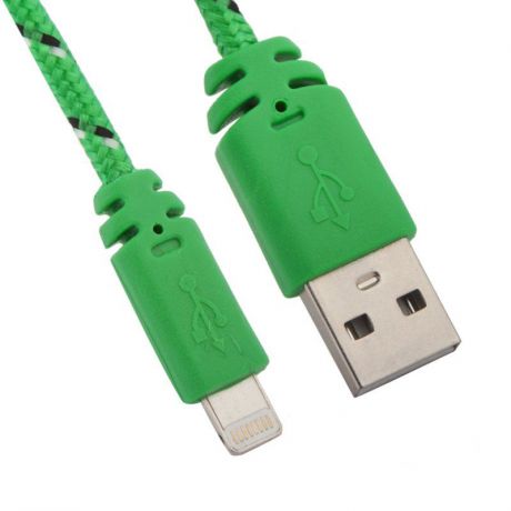 USB кабель Liberty Project Apple iPhone/iPad 8 pin, SM001589, зеленый, черный