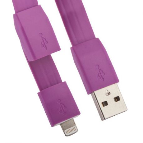 USB кабель Liberty Project "Браслет" Apple iPhone/iPad 8 pin, SM001780, сиреневый