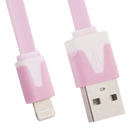 USB кабель Liberty Project для Apple iPhone/iPad 8 pin 1 м, SM000108, розовый