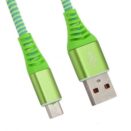 USB кабель Liberty Project "Носки" Micro USB 1 м, 0L-00038881, зеленый