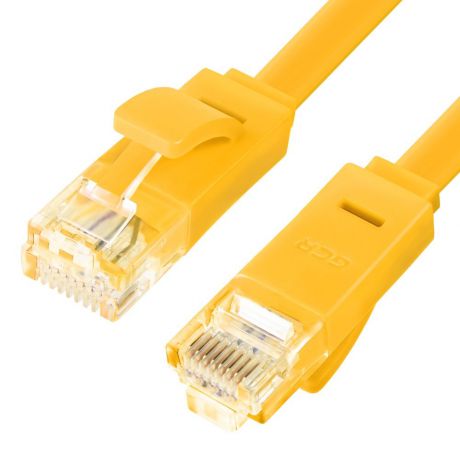 Шнур-кабель коммутационный Greenconnect, GCR-LNC622, 1.5 м, желтый