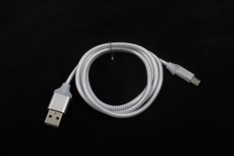 Кабель TipTop USB-microUSB с подсветкой, 4605180032023, белый