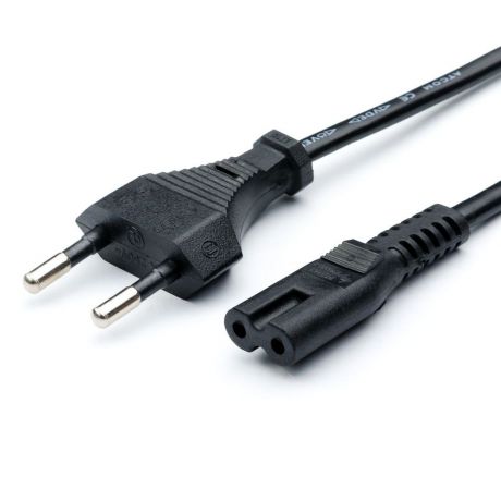 Кабель Atcom питания для аудио видео техники IEC 320 C7 (неполяризованный) - CEE 7/16 (2 pin)