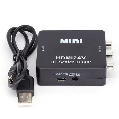 Адаптер-переходник Simolina HDMI2AV, HDMI2AV, черный