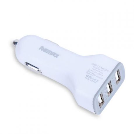 Автоадаптер 3.6A 3USB Remax RCC-301 White