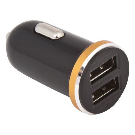 Автомобильное зарядное устройство Ldnio 2 USB 2,1А + кабель Apple 8 pin DL-C22, Black