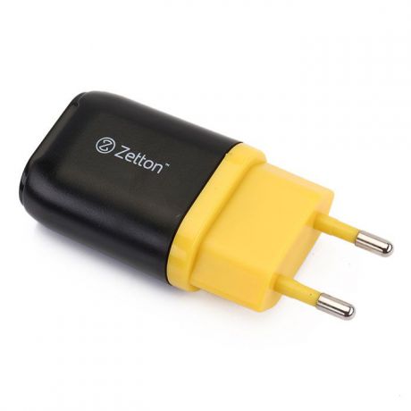 Zetton Life Style 1А сетевое зарядное устройство, Black Yellow (ZTLSTC1A)