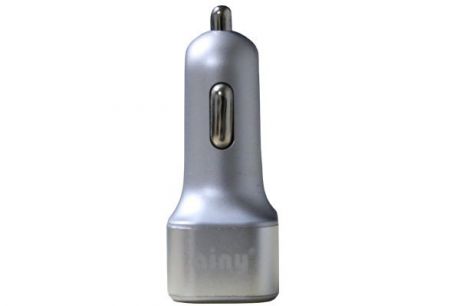 Автомобильное зарядное устройство Ainy 3 USB, EB-025Q, серебряный