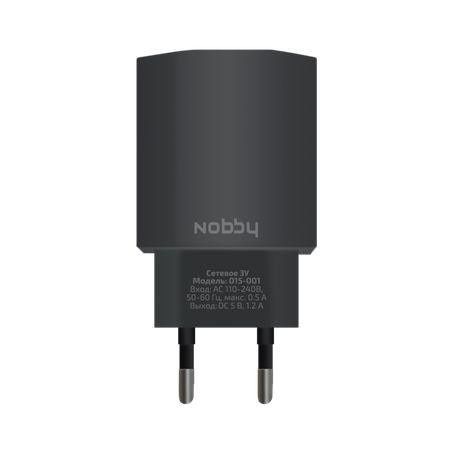 Зарядное устройство USB Nobby 015-001, 134565702262, черный