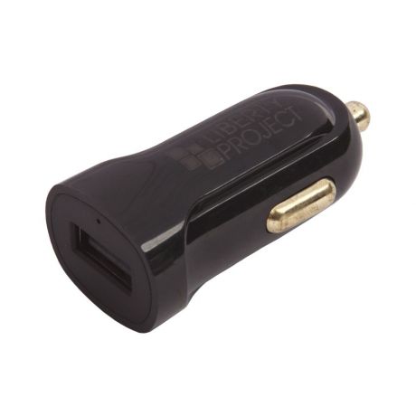 Автомобильное зарядное устройство Liberty Project USB + кабель USB Type-C 2.1A, 0L-00032726, Black