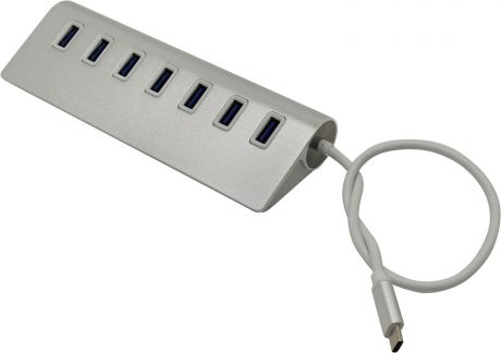 USB-концентратор VCOM USB 3.1 Type-Cm → 7 port USB3.0 HUB 5Gbps, DH317, DH317