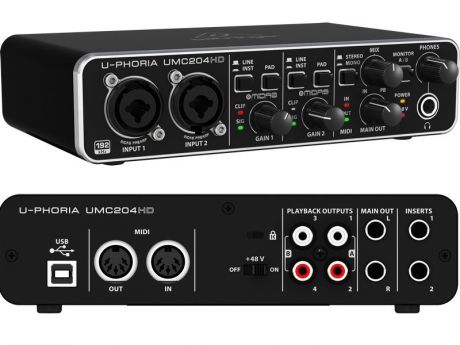 Аудиоинтерфейс BEHRINGER UMC204HD