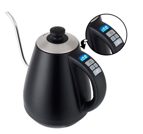 Электрический чайник PROFFI Goose с электронным управлением, с функцией регулировки и поддержания температуры, 1,6л, черный