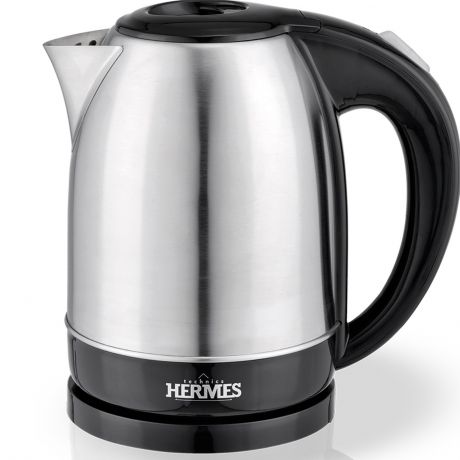 Электрический чайник Hermes Technics HT-EK701, серебристый, черный