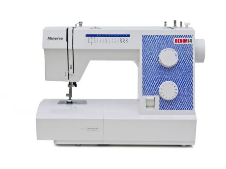 Швейная машина Minerva M-DEN14, белый, синий