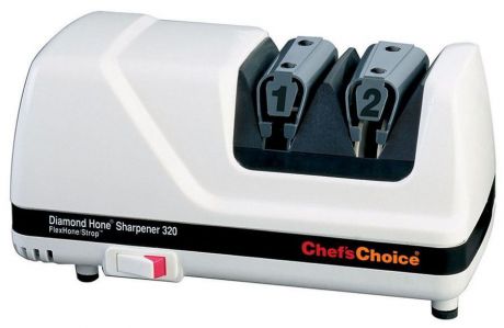 Точилка электрическая Chefs Choice Knife sharpeners для заточки ножей, CC320W, белый