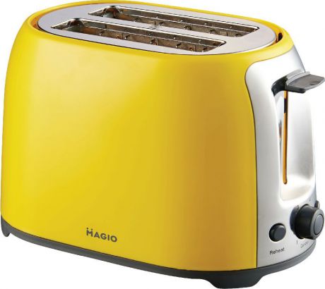 Тостер Magio 750Вт, поддон для крошек, желтый, МG-272Y