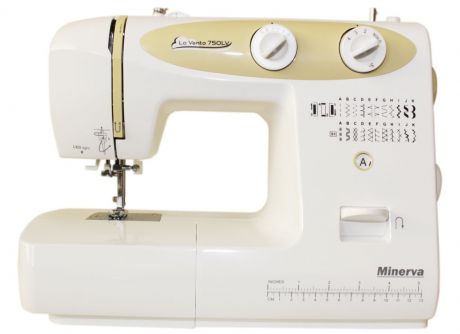 Швейная машина Minerva La Vento 750LV, белый, золотой