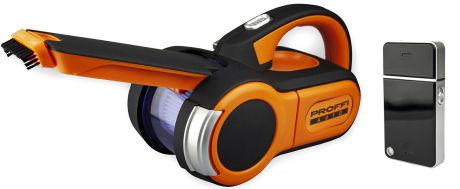 Электробритва PROFFI "ISHAVE" с USB-зарядкой и пылесос автомобильный PA0327 (AUTO «Титан»), черный, оранжевый, серый