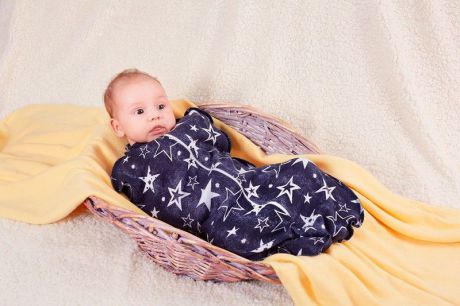 Спальный мешок для новорожденных Пелёнкино, синий 62 размер