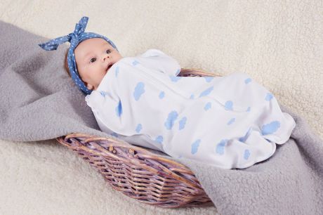 Спальный мешок для новорожденных Пелёнкино, белый 62 размер