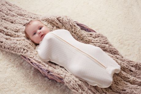 Спальный мешок для новорожденных Пелёнкино, белый 56 размер