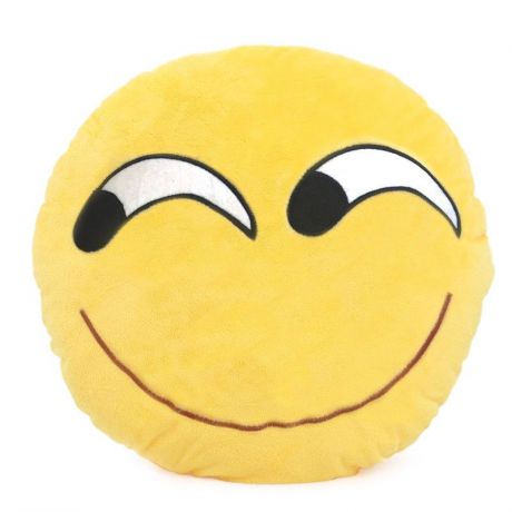 Подушка Sleepy "Смайл задумчивый", цвет: желтый
