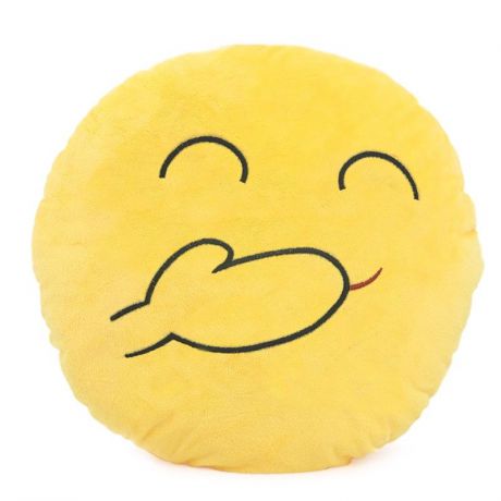 Подушка Sleepy "Смайл скромный", цвет: желтый. SGFS028