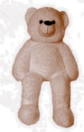 Мягкая игрушка СмолТойс "Медведь с коленками", цвет: бежевый, высота 100 см