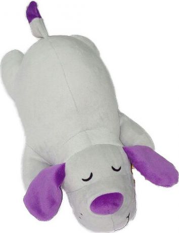 Мягкая игрушка СмолТойс "Собачка Лежебока" длина 35 см серый