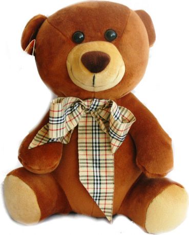 Мягкая игрушка СмолТойс "Медвежонок Мотя", цвет: коричневый, высота 30 см