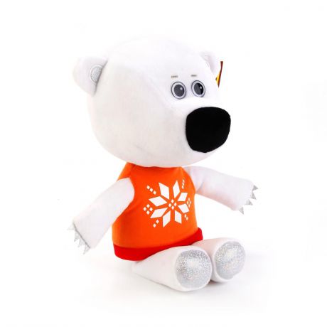 Мягкая игрушка Мульти-Пульти "Медвежонок Белая Тучка", 241125, белый, оранжевый