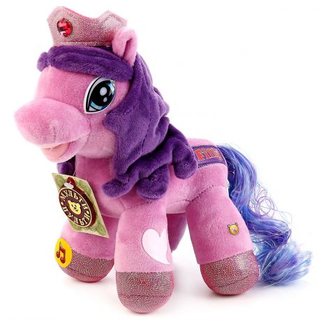 Мягкая игрушка Мульти-Пульти "Пони Сердечко", 241104, розовый, фиолетовый