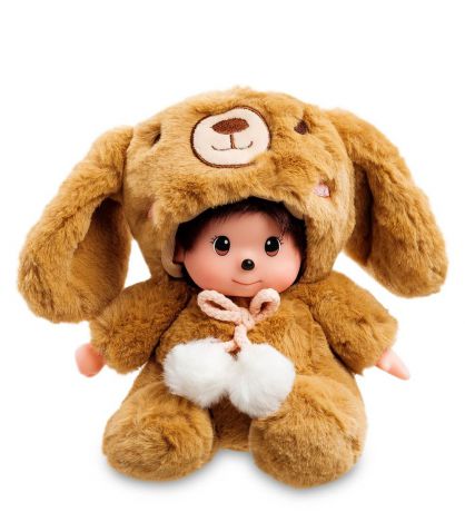 Мягкая игрушка Lovely Joy "Малыш в костюме Кролика", 25455, светло-коричневый