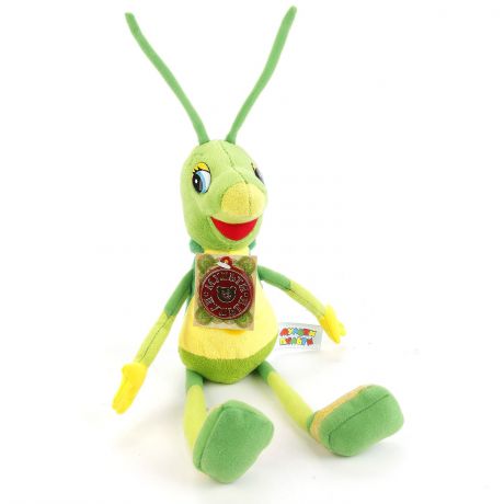 Музыкальная мягкая игрушка Мульти-пульти "Кузнечик Кузя" детская, 113350, зеленый, 28 см