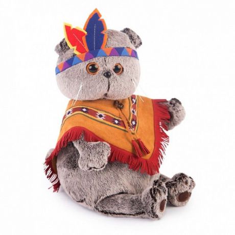 Мягкая игрушка Буди Баса Budibasa Басик в костюме индейца, 30 см