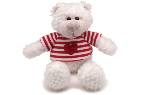 Мягкая игрушка magic bear toys Медведь, 101025B/7,5-B белый, красный