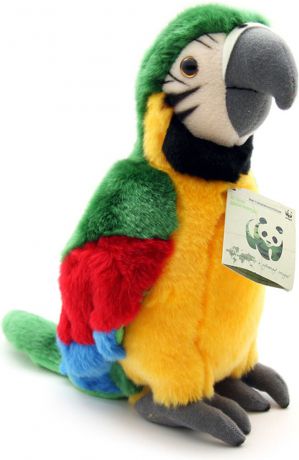 WWF Мягкая игрушка Зеленый попугай 23 см